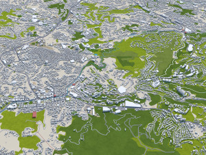 Caracas City Venezuela 40km 3D Model