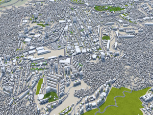 Caracas City Venezuela 40km 3D Model