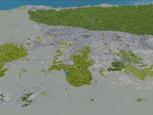 Caracas City Venezuela 40km 3D Model