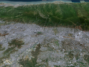 Caracas City Venezuela 40km 3D Model