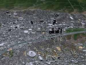 Caracas City Venezuela 40km 3D Model