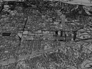 Caracas City Venezuela 40km 3D Model
