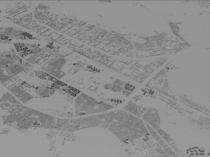 Changwon City South Korea 30km 3D-Modell