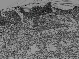 Chania city Greece 30km 3D Модель