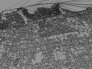 Chania city Greece 30km 3D Model