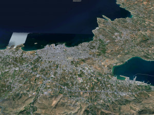 Chania city Greece 30km 3D Модель