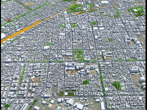 Chiayi city Taiwan 30km 3D Model