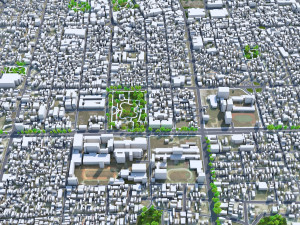 Chiayi city Taiwan 30km 3D Model