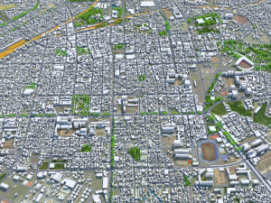 Chiayi city Taiwan 30km 3D Model