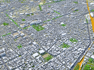 Chiayi city Taiwan 30km 3D Model