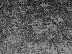 Chiayi city Taiwan 30km 3D Model