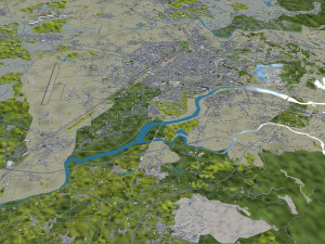 Chiayi city Taiwan 30km 3D Model