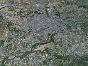 Chiayi city Taiwan 30km 3D Model