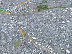 Ciudad Juarez city Mexico 30km Model 3D