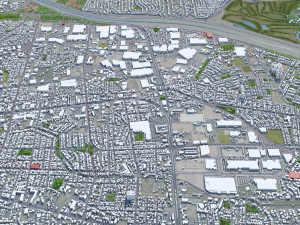 Ciudad Juarez city Mexico 30km Model 3D