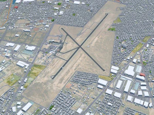 Ciudad Juarez city Mexico 30km 3D Model