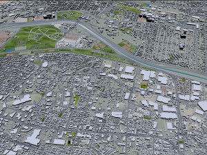 Ciudad Juarez city Mexico 30km Model 3D