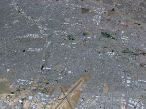 Ciudad Juarez city Mexico 30km 3D Model