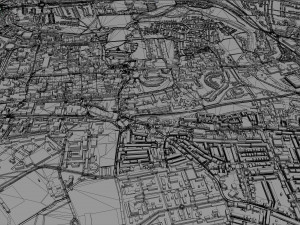 Colchester city United Kingdom 30km 3Dモデル