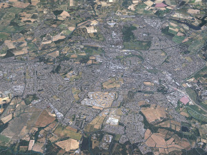 Colchester city United Kingdom 30km 3Dモデル