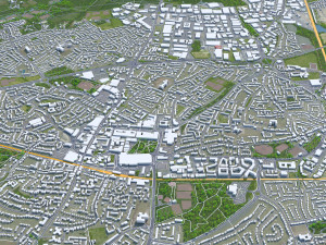 Crawley City United Kingdom 25km Modelo 3D