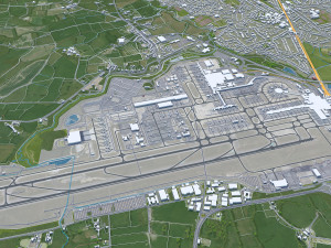 Crawley City United Kingdom 25km Modelo 3D