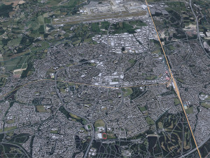 Crawley City United Kingdom 25km Modelo 3D