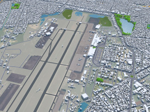 Da Nang city Vietnam 60km 3D Model