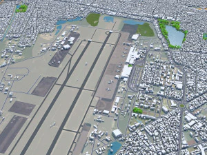 Da Nang city Vietnam 60km 3D Model