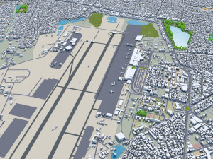 Da Nang city Vietnam 60km 3D Model