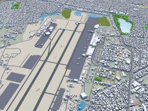 Da Nang city Vietnam 60km 3D Model