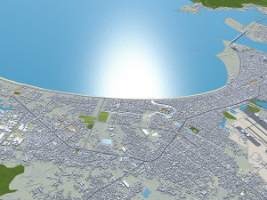 Da Nang city Vietnam 60km 3D Model