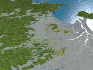 Da Nang city Vietnam 60km 3D Model