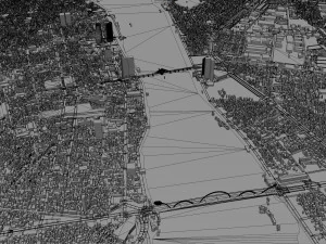 Da Nang city Vietnam 60km 3D Model