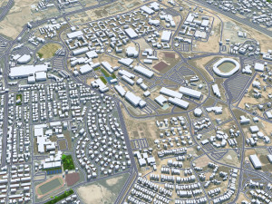 Dhahran Saudi Arabia 50km 3D Model