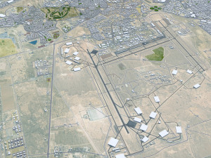 Dhahran Saudi Arabia 50km 3D Model