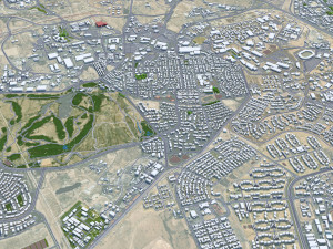 Dhahran Saudi Arabia 50km 3D Model