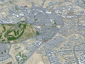 Dhahran Saudi Arabia 50km 3D Model