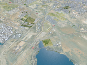 Dhahran Saudi Arabia 50km 3D Model