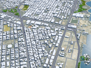Dhahran Saudi Arabia 50km 3D Model