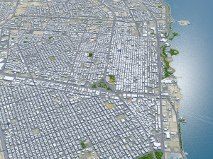 Dhahran Saudi Arabia 50km 3D Model