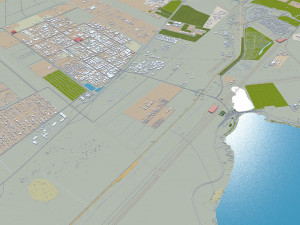 Dhahran Saudi Arabia 50km 3D Model