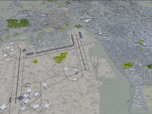 Dhahran Saudi Arabia 50km 3D Model