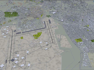 Dhahran Saudi Arabia 50km 3D Model