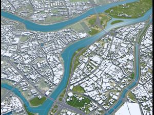 Dongguan Guangdong Province China 50km Model 3D
