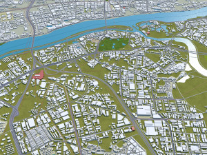 Dongguan Guangdong Province China 50km Model 3D