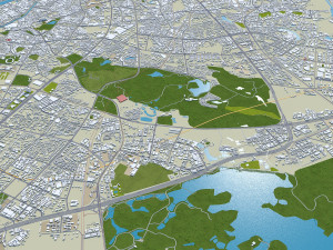 Dongguan Guangdong Province China 50km Model 3D