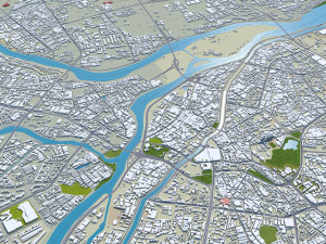 Dongguan Guangdong Province China 50km Model 3D
