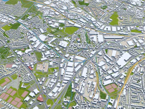 Dudley Reino Unido 30km Modelo 3D