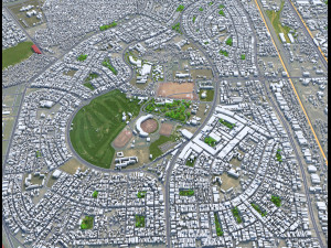 Faridabad city Haryana India 50km 3D Model